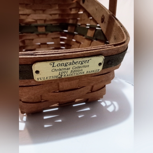 VTG • 1991 • Longaberger • Christmas Collection • Yuletide Traditions Basket - Picture 10 of 12